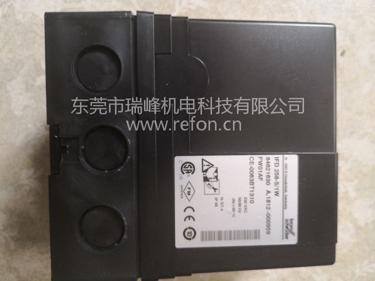德国Krom Schroder霍科德燃烧嘴点火控制器执行器IFD258-5-1W 84621630铭牌图片