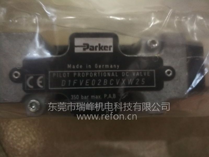 美国parker派克液压比例减压阀D1FVE02BCVXW25铭牌