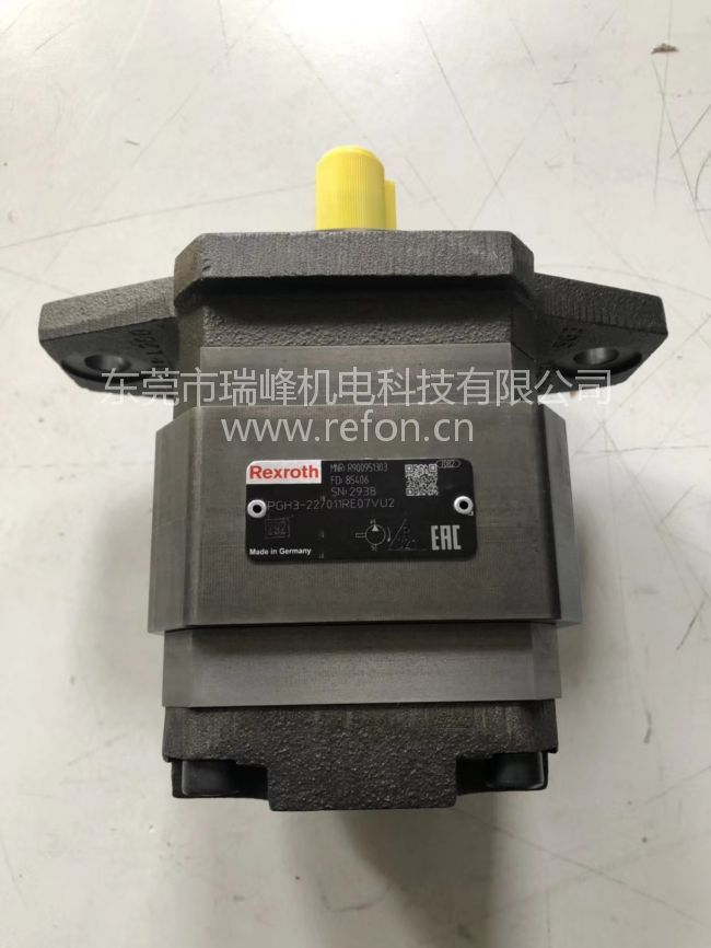 油泵PGH3-22/011RE07VU2 MNR订货号R900951303铭牌展示