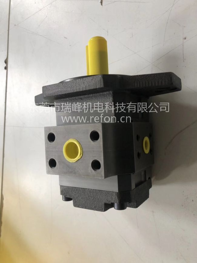 德国Rexroth力士乐内啮合齿轮油泵PGH3-22/011RE07VU2 背面实物拍摄图